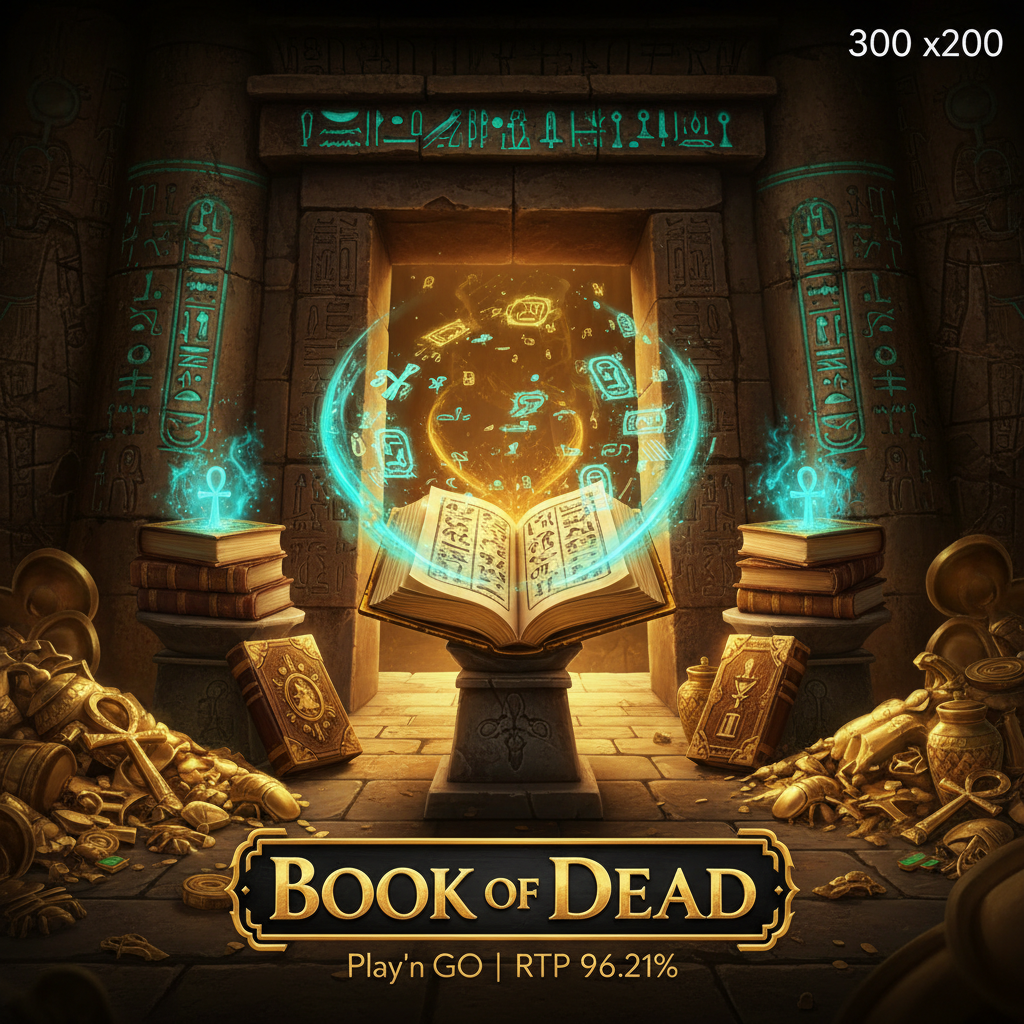 Book of Dead Slot - Play'n GO | RTP 96.21%
